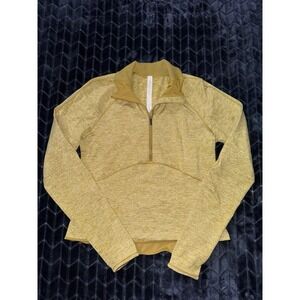 Lululemon Womens‎ Always Alert 1/2 Zip Long Sleeve Cropped Size 8